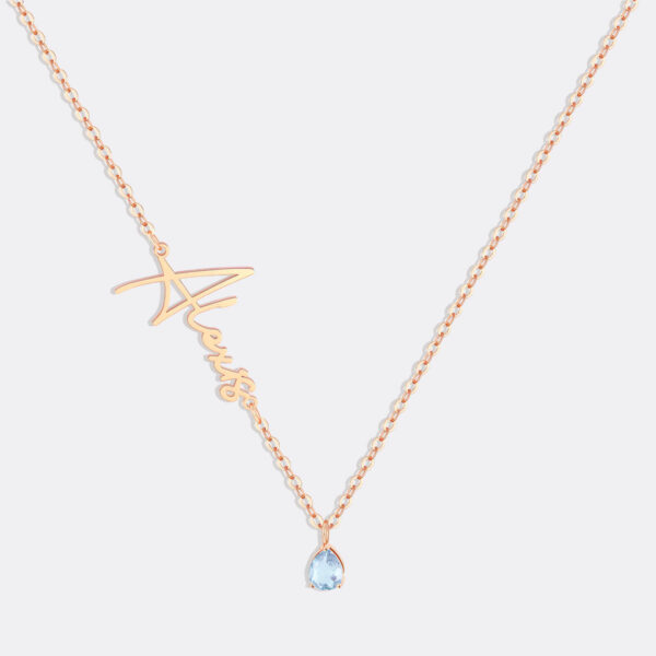 Handmade_Birthstone_Name_Necklace_rosegold_December_1