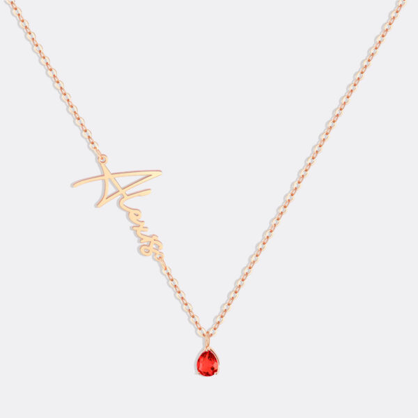 Handmade_Birthstone_Name_Necklace_rosegold_january_1