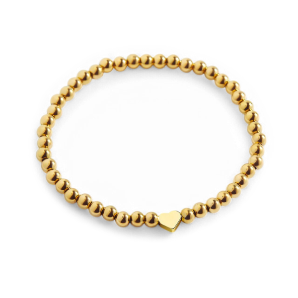Heart Beaded Stacking Bracelet