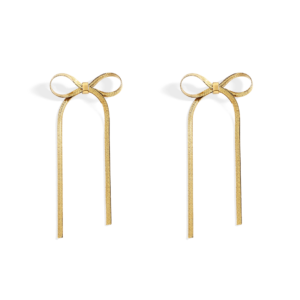 Herringbone Bow Earrings