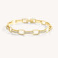 InterlockingDiamondPaperclipbraceletGOLD