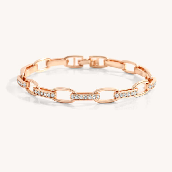 InterlockingDiamondPaperclipbraceletRG