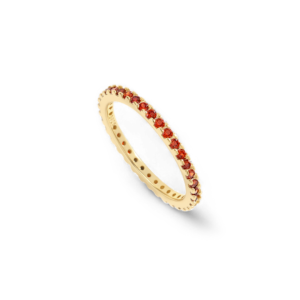 January Birthstone Eternity Stacking Ring