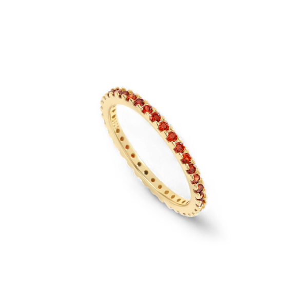 January Birthstone Eternity Stacking Ring