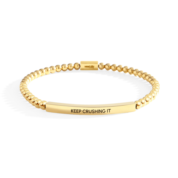 Keep Crushing It Beaded Inspire Bracelet
