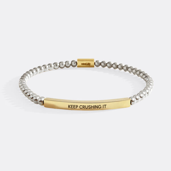KeepCrushingItsilverbeadsgoldplate