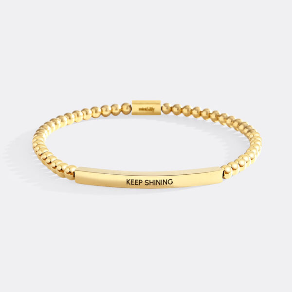 KeepShininggoldbeadsgoldplate