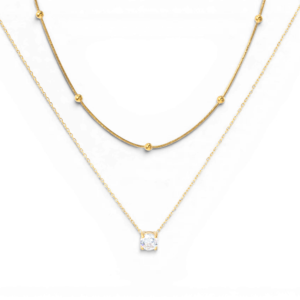 Layered Double Chain Necklace
