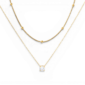 Layered Double Chain Necklace