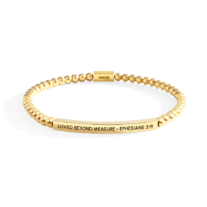 Loved Beyond Measure - Ephesians 3:19 Beaded Inspire Bracelet