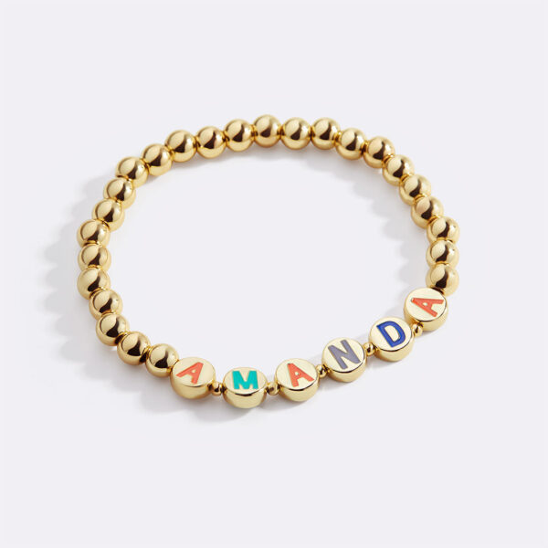 ML-CustomRainbowLetterGoldDiscBeadBraeclet-01