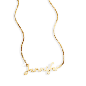 Fairy Name Necklace with Box Chain