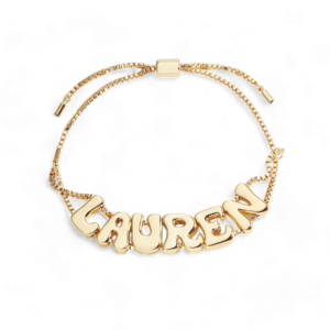 Groovy Adjustable Chain Name Bracelet