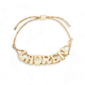 Groovy Adjustable Chain Name Bracelet