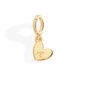 Dainty Heart Initial Charm