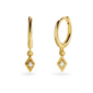 Dainty Diamond Charm Earrings