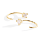 Dainty Diamond Threader Hoop Earrings