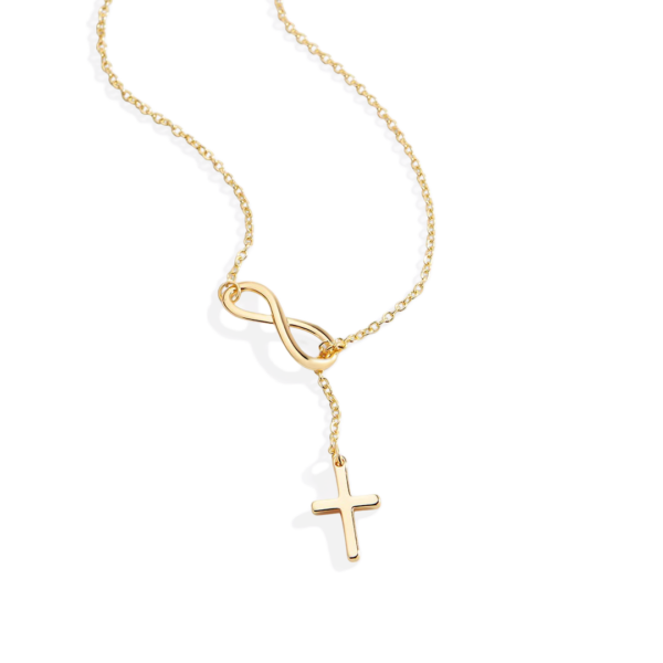 Infinity Cross Pendant Necklace