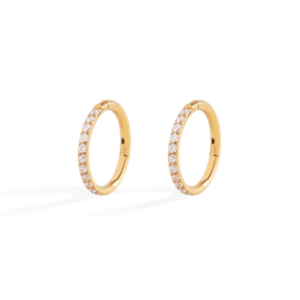 Eternity Crystal Cartilage Hoop Earrings | 16g