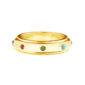 Gemstone Station Fidget Ring