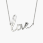NameNecklace_LOVE_Isolated_Silver