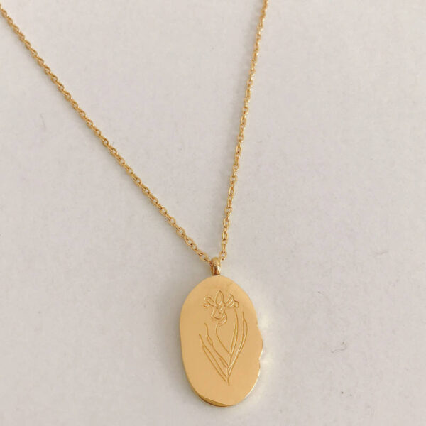 Oval_Birth_Flower_Pendant_Necklace_February