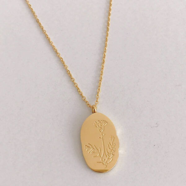 Oval_Birth_Flower_Pendant_Necklace_January