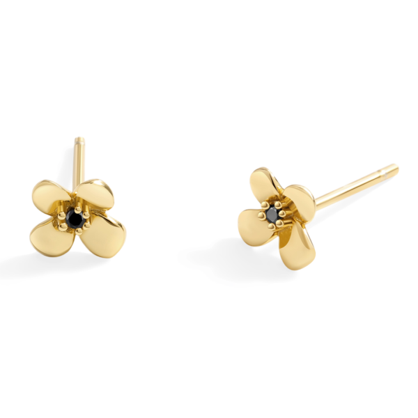 Dainty Floral Statement Stud Earrings