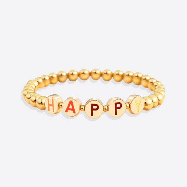 Quality_of_Custom_Rainbow_Letter_Gold_Disc_Bead_Bracelet_5