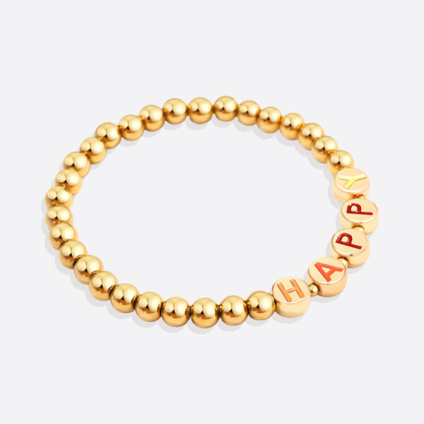 Quality_of_Custom_Rainbow_Letter_Gold_Disc_Bead_Bracelet_6