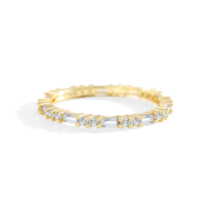 Baguette Gemstone Stacking Ring