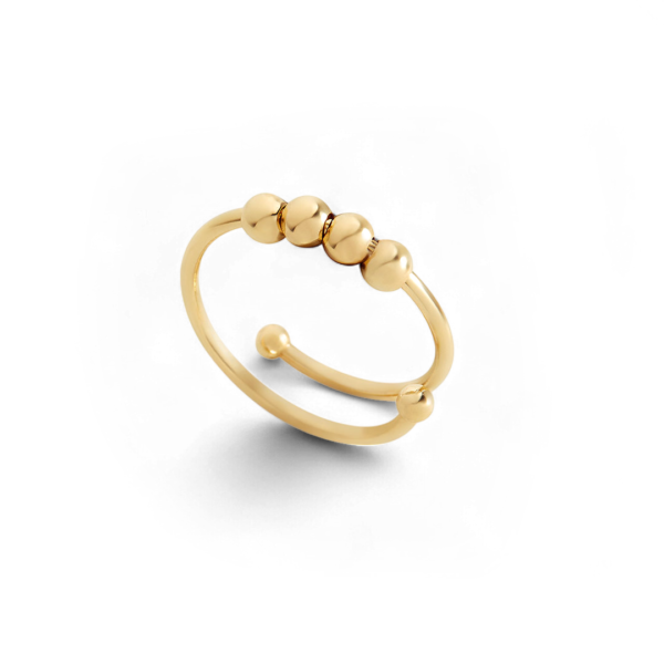 beaded_fidget_ring-2_Gold Adjustable Beaded Fidget Ring