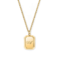 Gold Initial Pendant Necklace