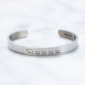 mintandlily-mama_bear_4_cubs-cuff_bracelet-silver-front