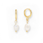 Freshwater Pearl Drop Huggie Earrings